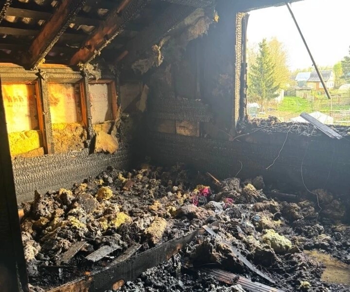 В&nbsp;Рыбинском округе сгорел дачный дом