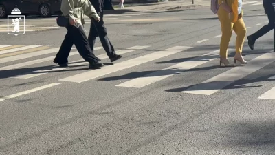 В Ярославле подрядчик приступил к нанесению дорожной разметки