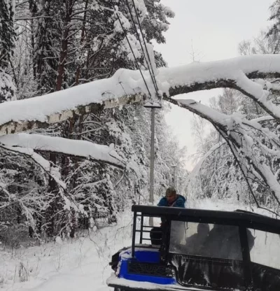 В Ярославской области энергетики устраняют локальные последствия снегопада