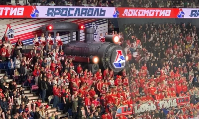 Рэпер L&rsquo;One и Дмитрий Лоськов приехали болеть за &laquo;Локомотив&raquo;