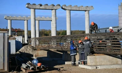 В Ярославле начали монтаж первого пролета третьего моста&nbsp;через Волгу