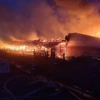 В Ярославской области в пожаре на частной ферме погибли два человека