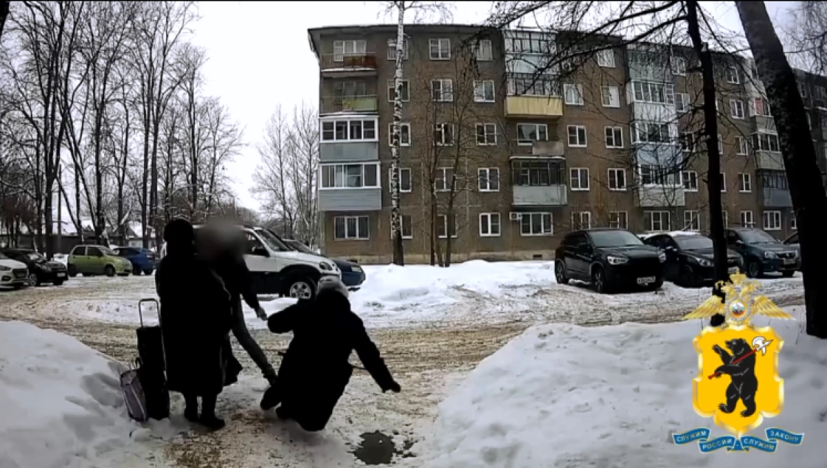 В Ярославской области неадекват из-за замечания раскидал по двору пенсионерок