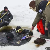 На Рыбинском море дайверы совершат подледные погружения к затопленной усадьбе