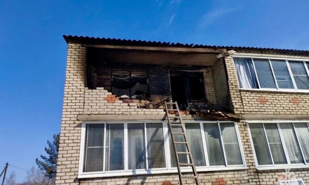 В Ярославской области cгорел балкон двухэтажного дома