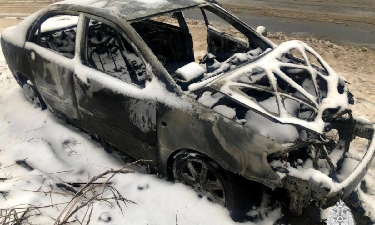 В Ярославской области сгорела машина