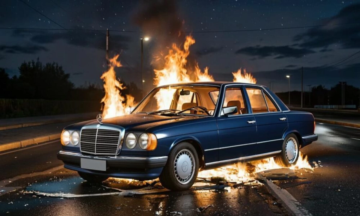 В Ярославле полицейские раскрыли поджог «Мерседеса»