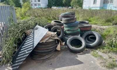 В Ярославле пункт приема шин захлебнулся в выкопанных горожанами покрышках