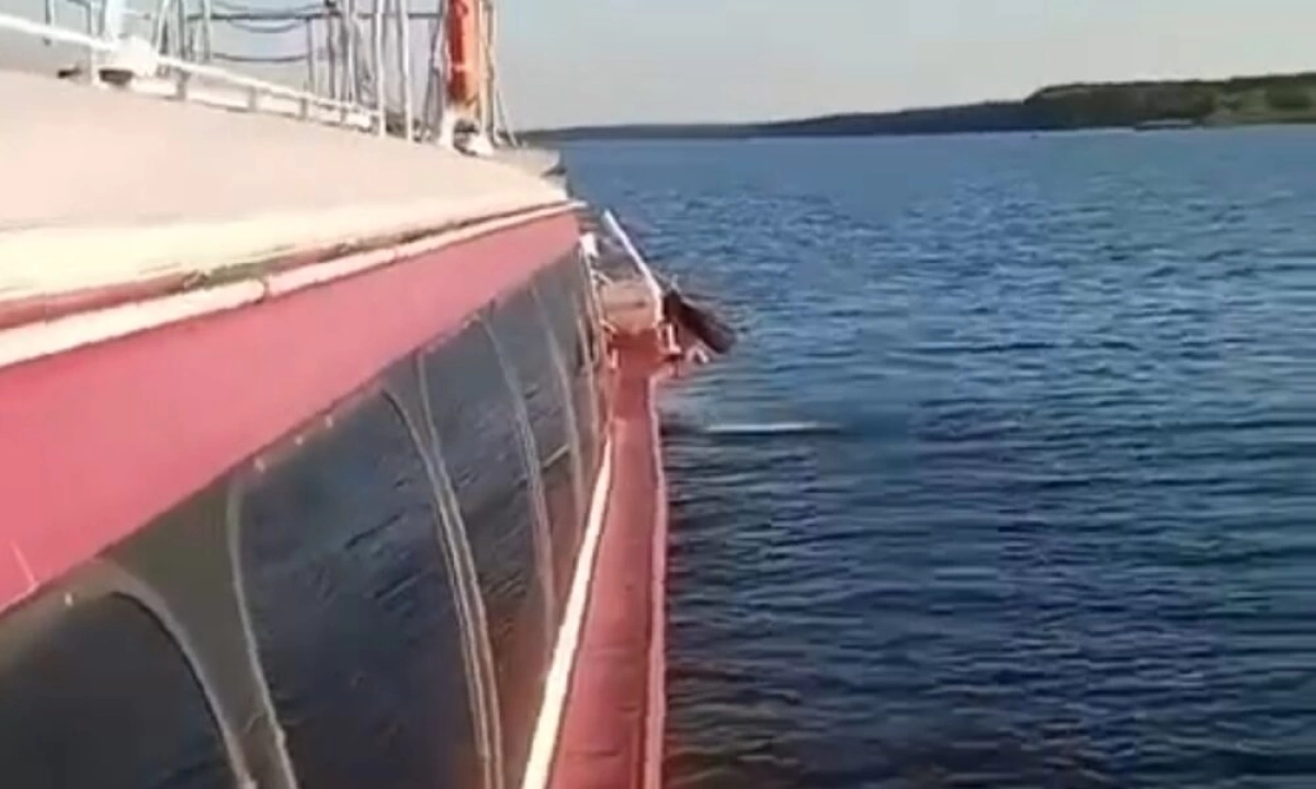 Теплоход с пассажирами сел на мель в Ярославской области Теплоход с пассажирами сел на мель в Ярославской области