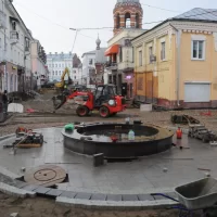 Губернатор проверил ход работ в пешеходном центре Ярославля