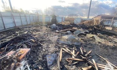 Под Ярославлем сгорел склад частной пилорамы