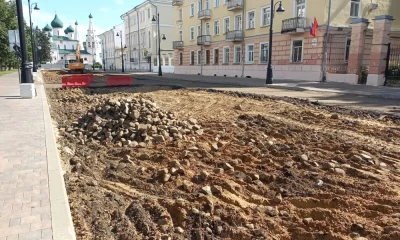 Экспертиза не нашла ценности в обнаруженной в Ярославле булыжной мостовой